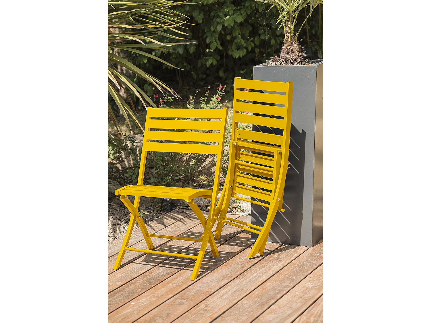 Chaise de Jardin Pliante "Marius" 82cm Moutarde