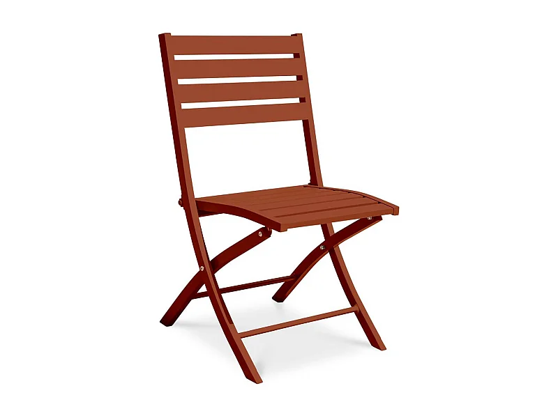 Chaise de Jardin Pliante "Marius" 82cm Terracotta