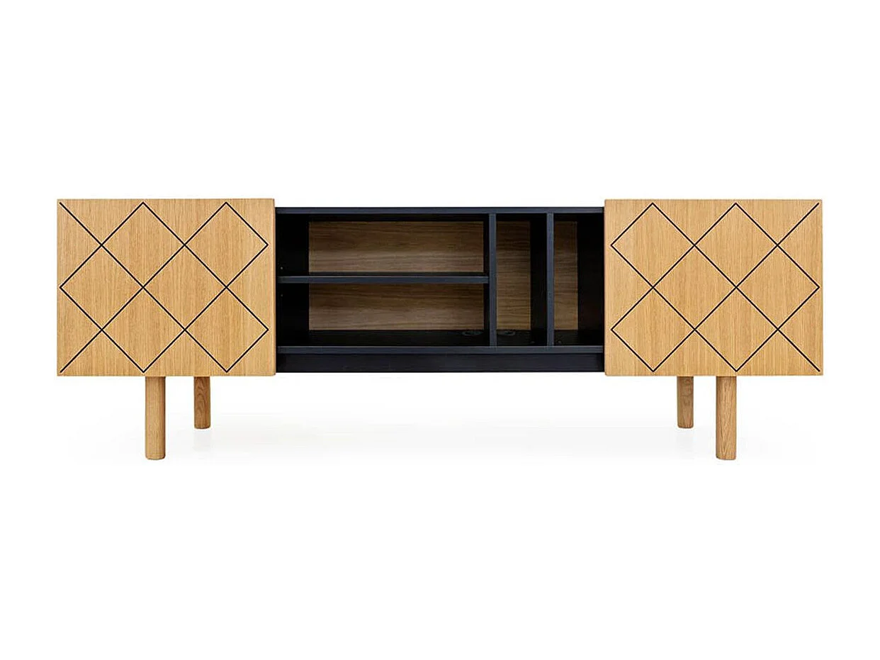 Meuble TV "Porto Ramalde" 175cm Naturel