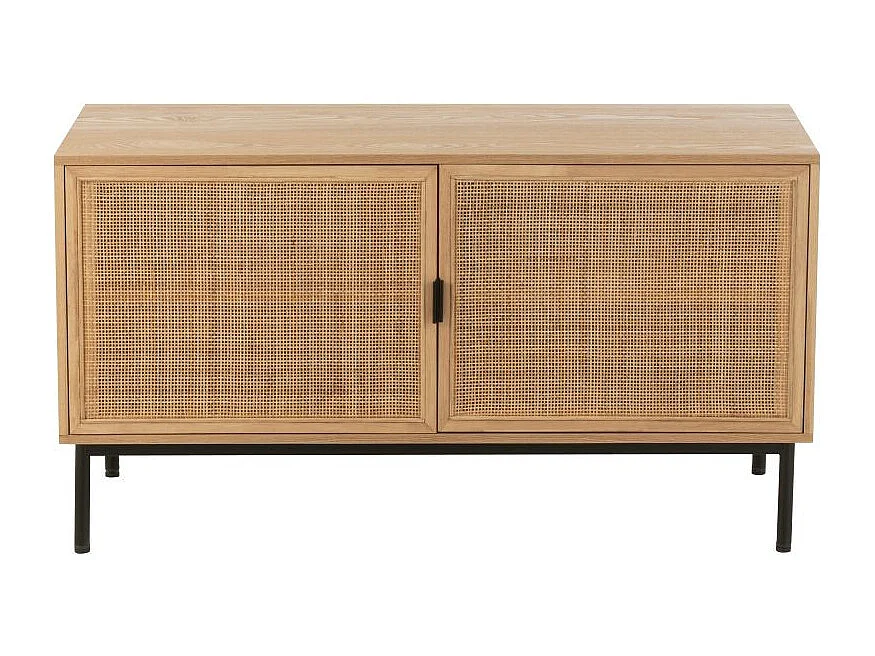 Meuble TV Cannage "Kory" 120cm Naturel