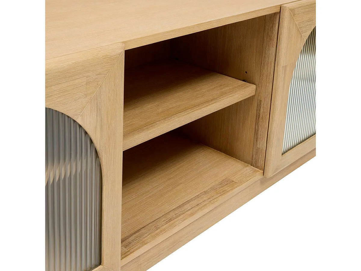 Meuble TV 2 Portes "Lousada" 160cm Naturel