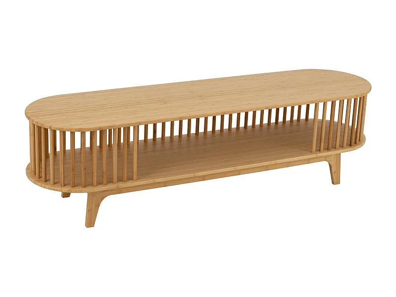 Meuble TV en Bambou "Live" 150cm Naturel