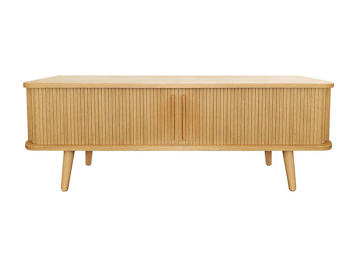 Meuble TV Design "Rove" 138cm Chêne