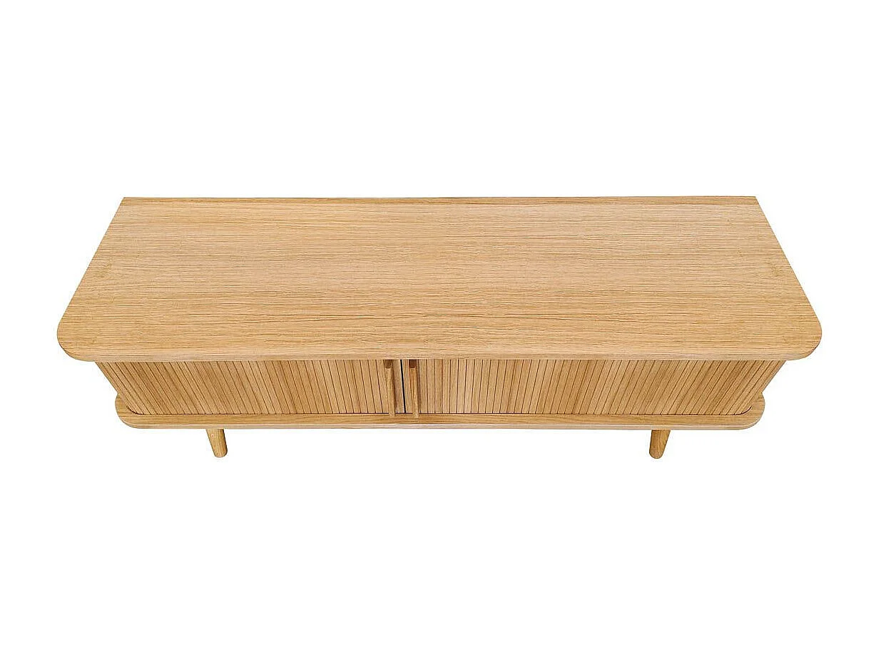 Meuble TV Design "Rove" 138cm Chêne