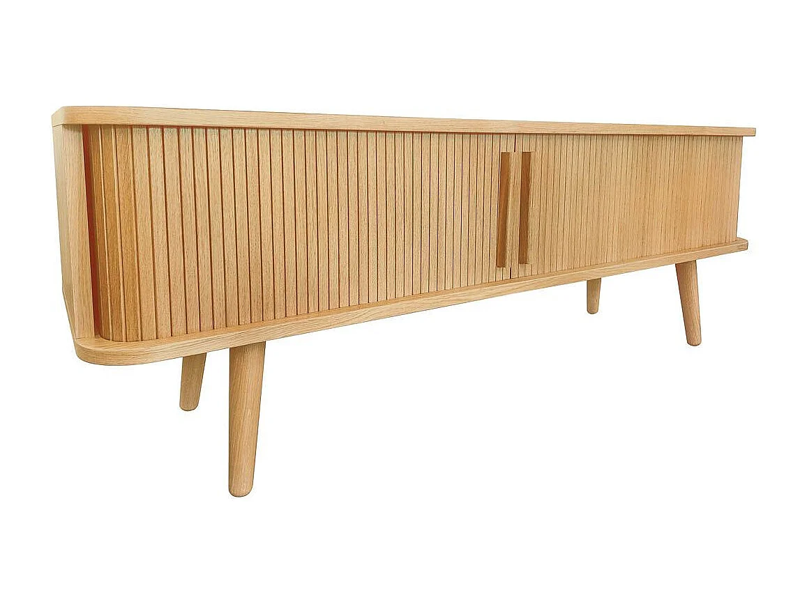 Meuble TV Design "Rove" 138cm Chêne