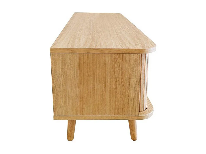 Meuble TV Design "Rove" 138cm Chêne