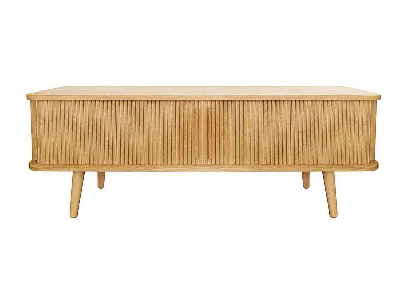 Meuble TV Design "Rove" 138cm Chêne