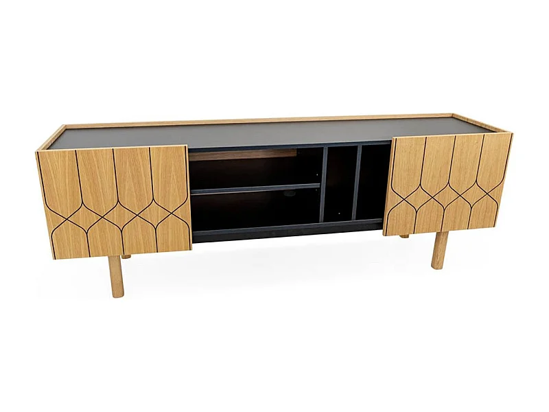 Meuble TV "Porto Victoria" 175cm Naturel