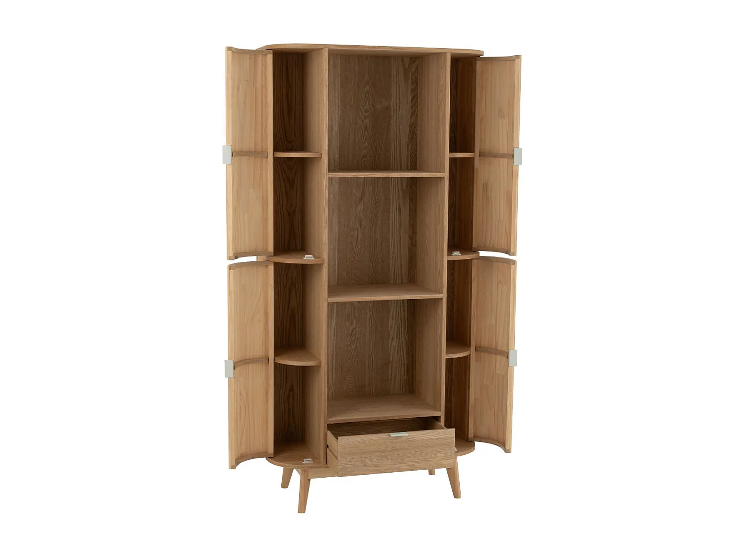 Bibliothèque en Bois "Alta" 180cm Naturel