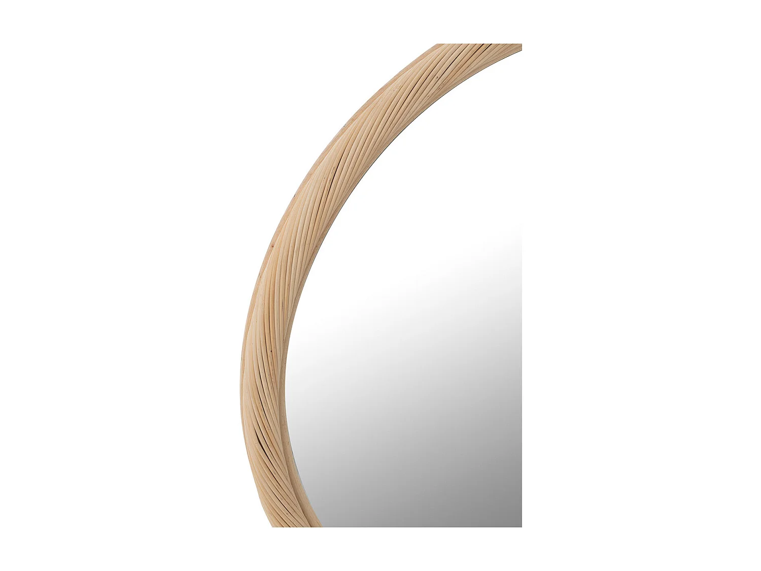 Miroir Mural en Rotin "Dwayne" 81cm Naturel