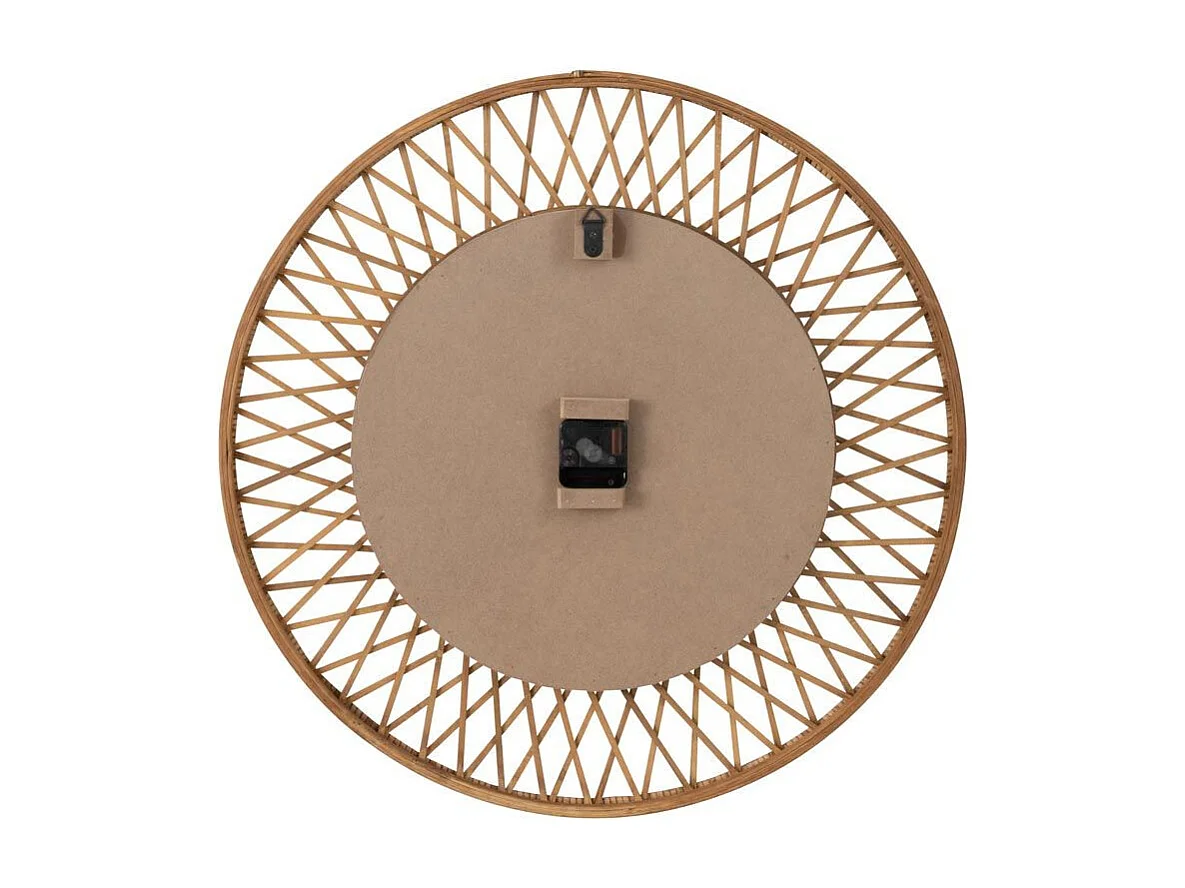 Horloge Murale en Rotin "Wonder" 61cm Naturel