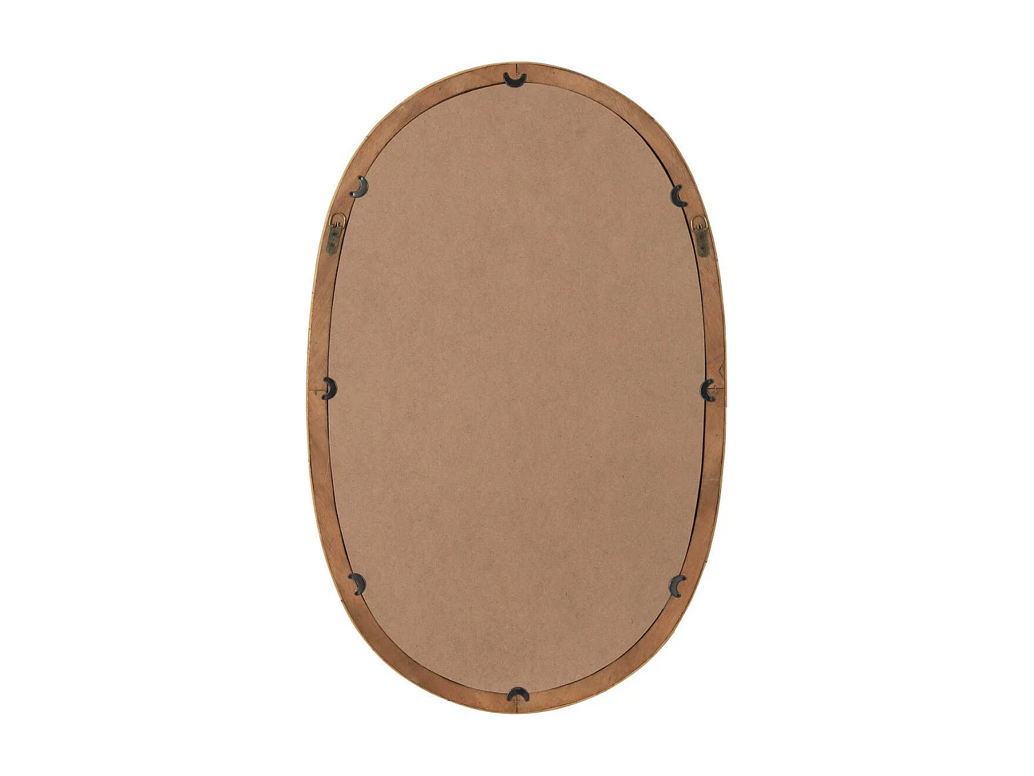 Miroir Mural Ovale en Rotin "Avocado" 95cm Naturel