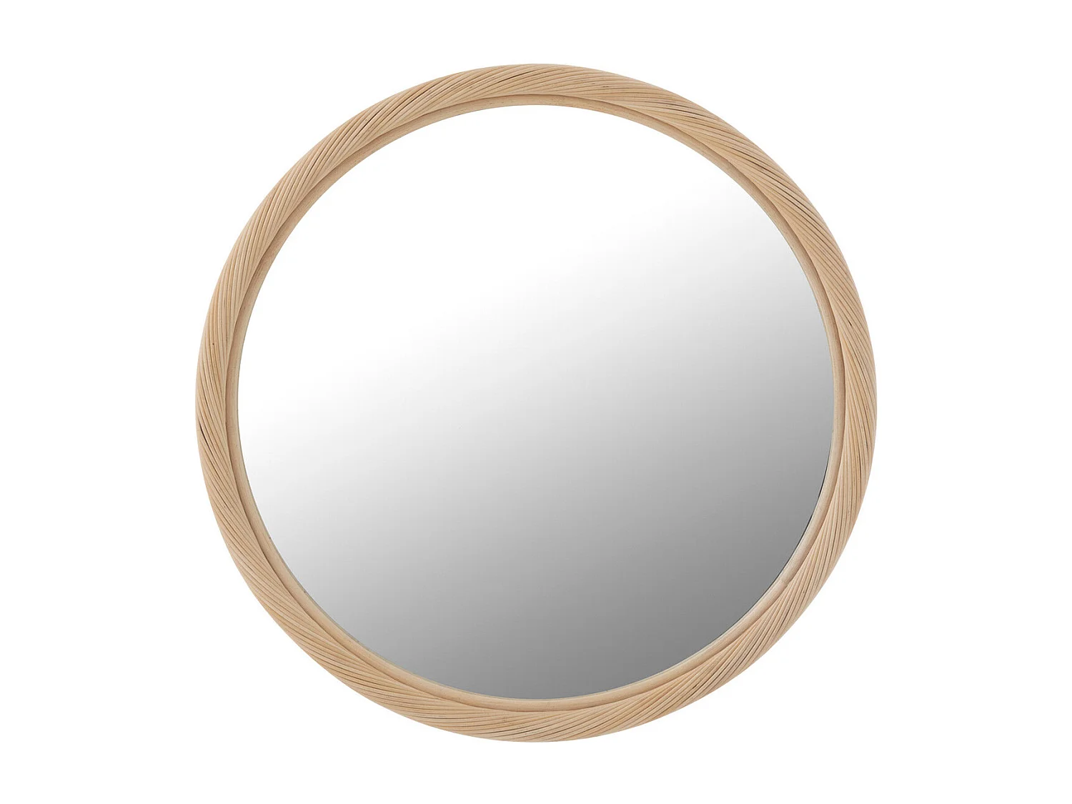 Miroir Mural en Rotin "Dwayne" 66cm Naturel