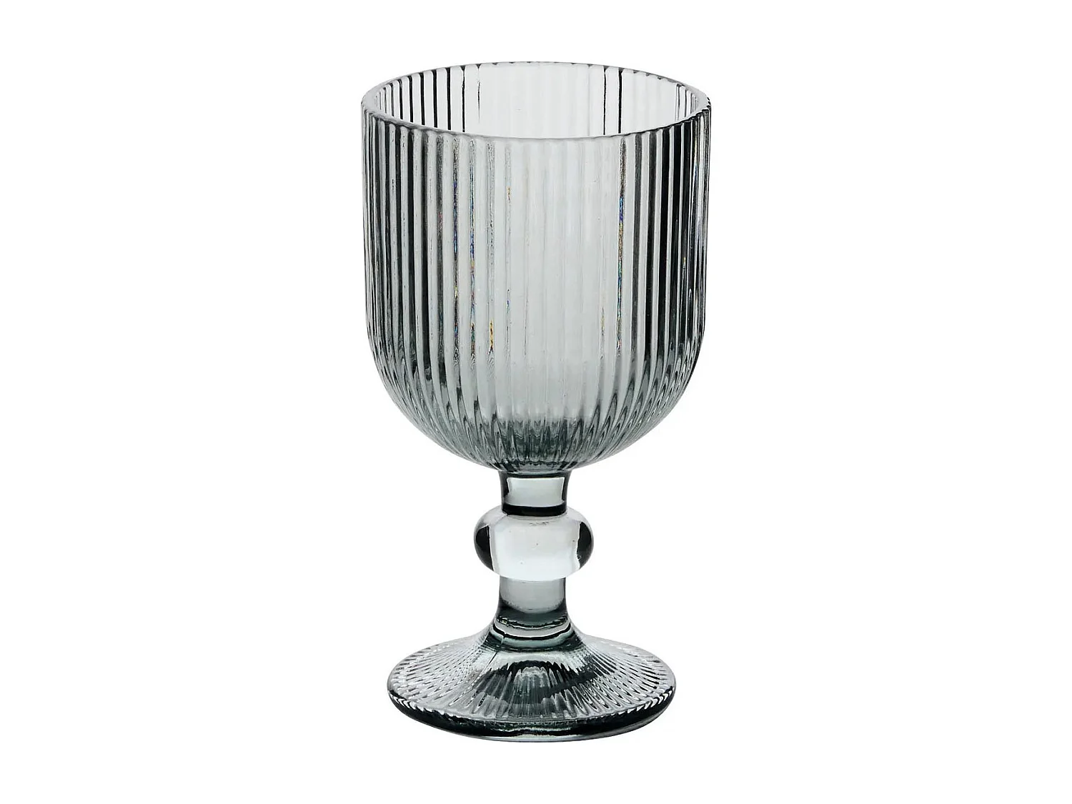 Lot de 6 Verres à Vin Strie "Ema" 25cl Gris