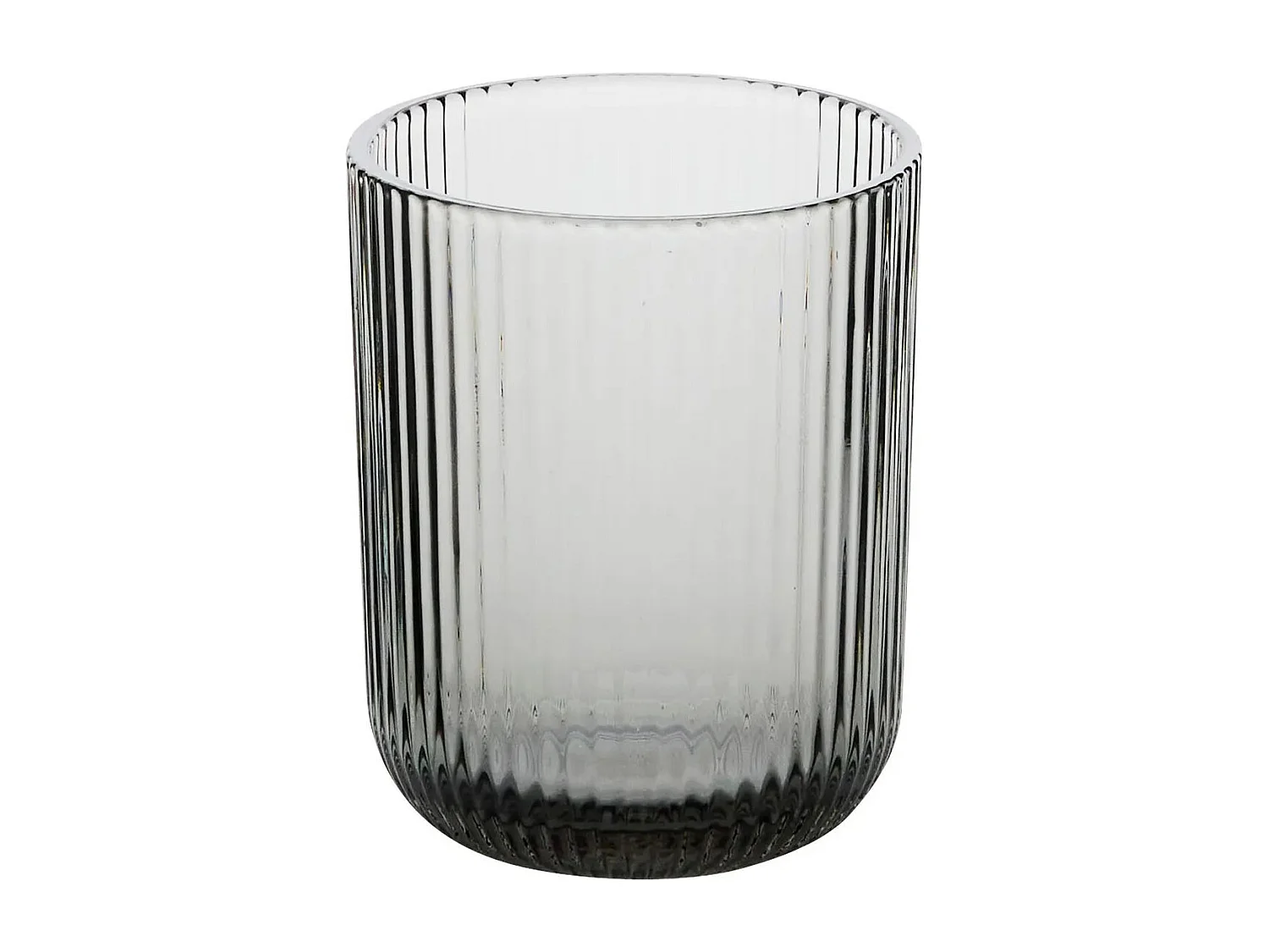 Lot de 6 Gobelets Bas Strie "Ema" 25cl Gris