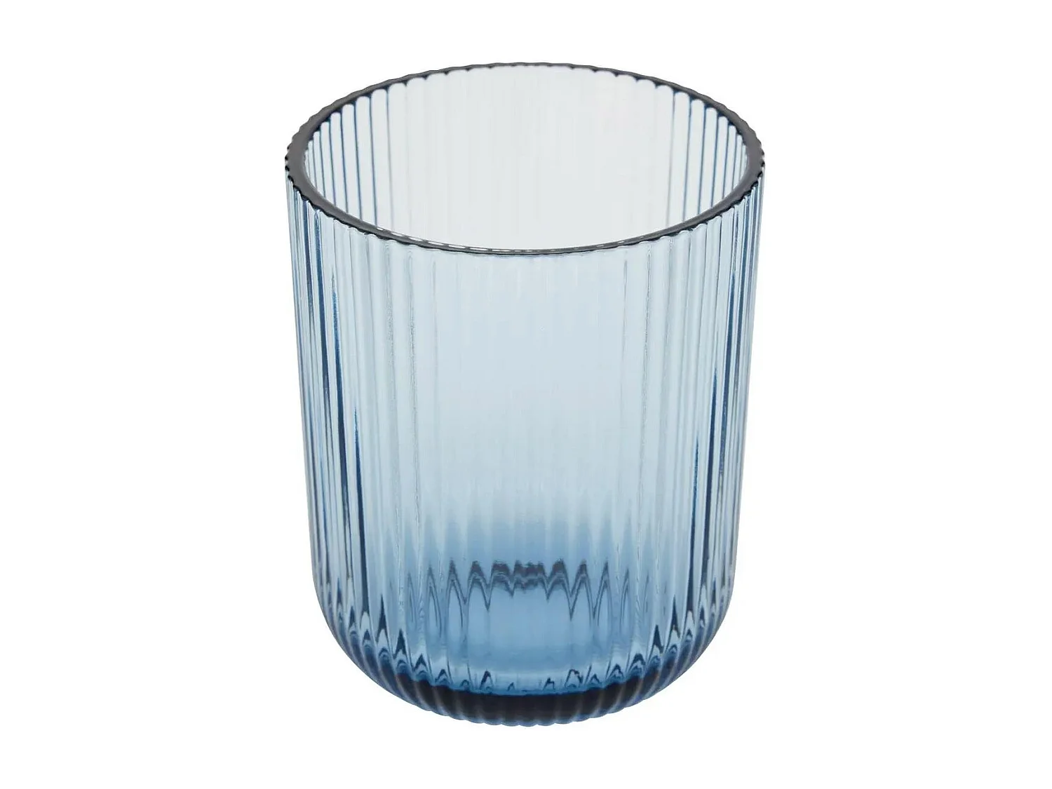 Lot de 6 Gobelets Bas Strie "Ema" 25cl Bleu