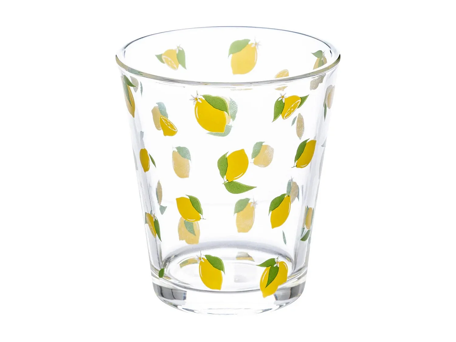 Lot de 6 Gobelets Bas en Verre "Citrons" 33cl Multicolore