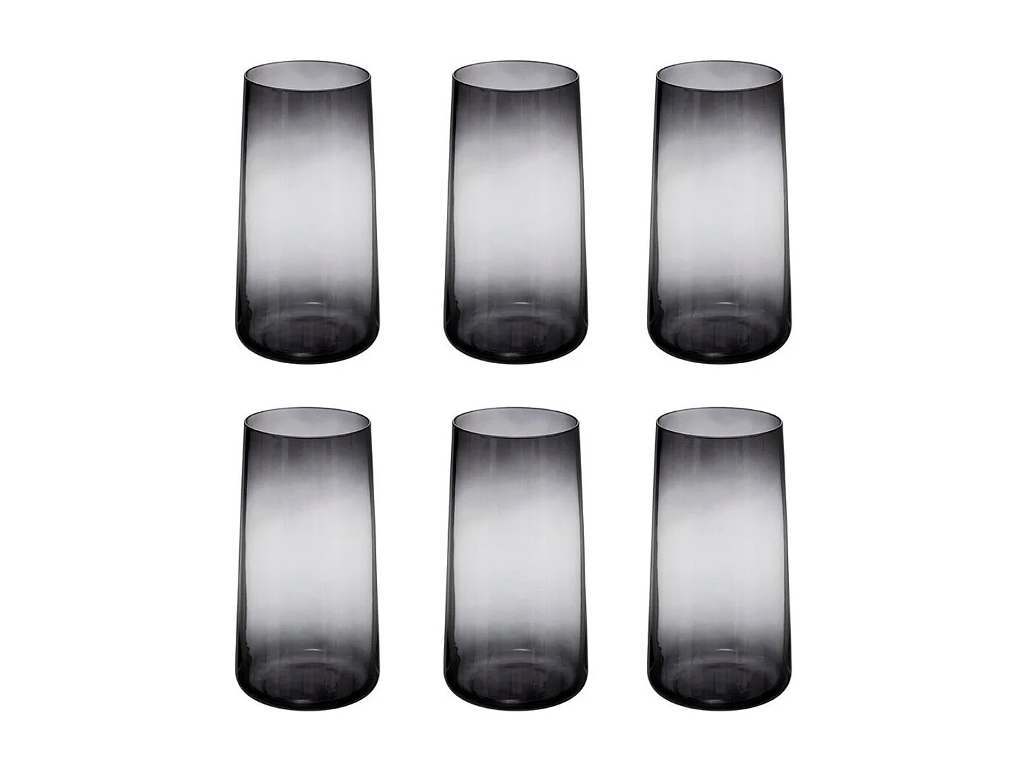Lot de 6 Gobelets Hauts Trapèze "Inuit Dreams" 54cl Gris