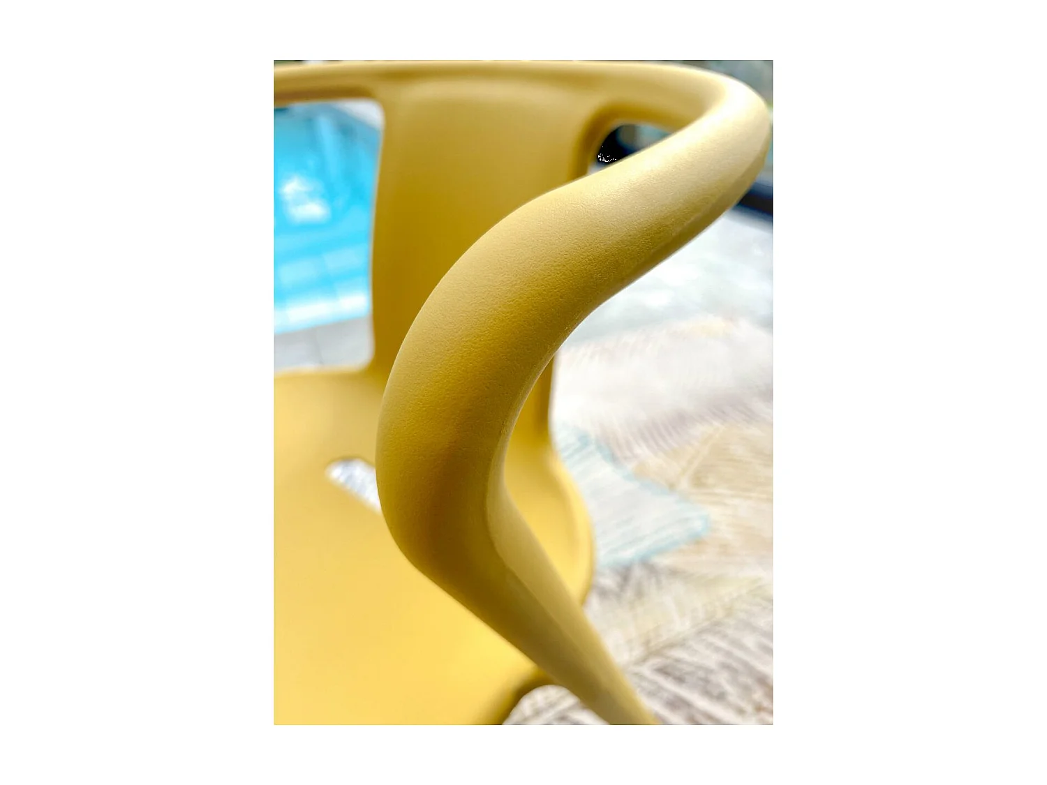 Fauteuil de Jardin Empilable "Diego" 72cm Moutarde