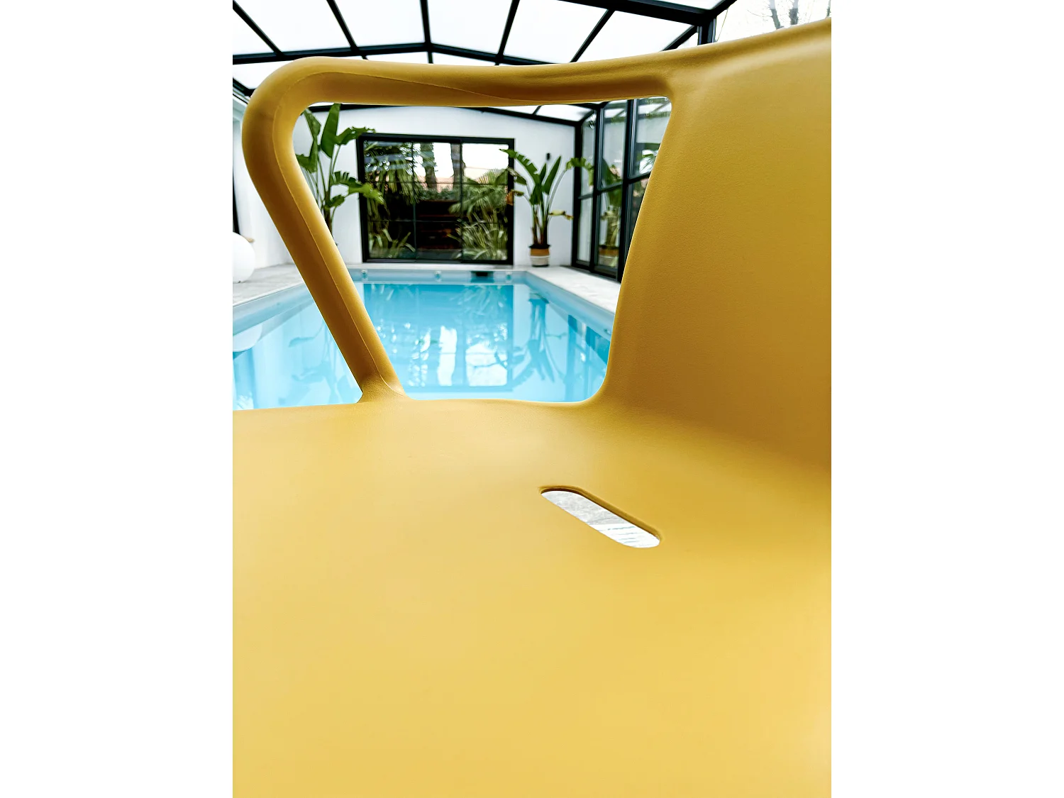 Fauteuil de Jardin Empilable "Diego" 72cm Moutarde