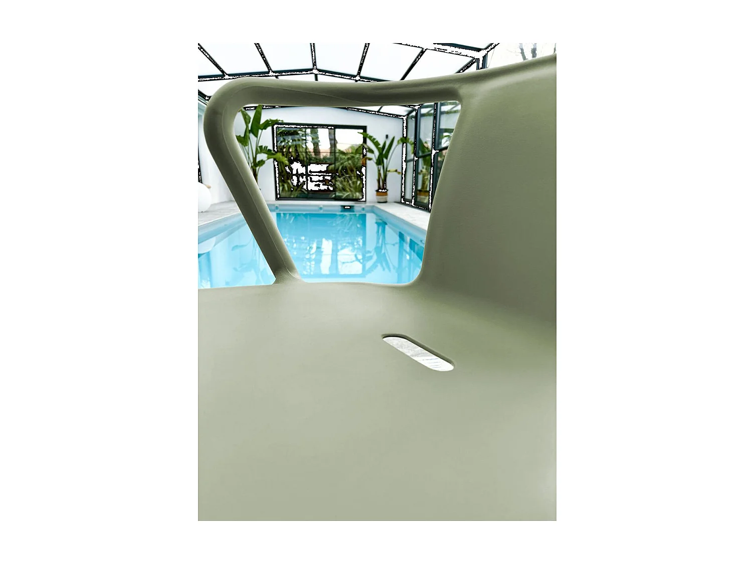 Fauteuil de Jardin Empilable "Diego" 72cm Vert Olive