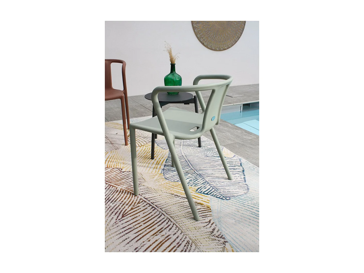 Fauteuil de Jardin Empilable "Diego" 72cm Vert Olive