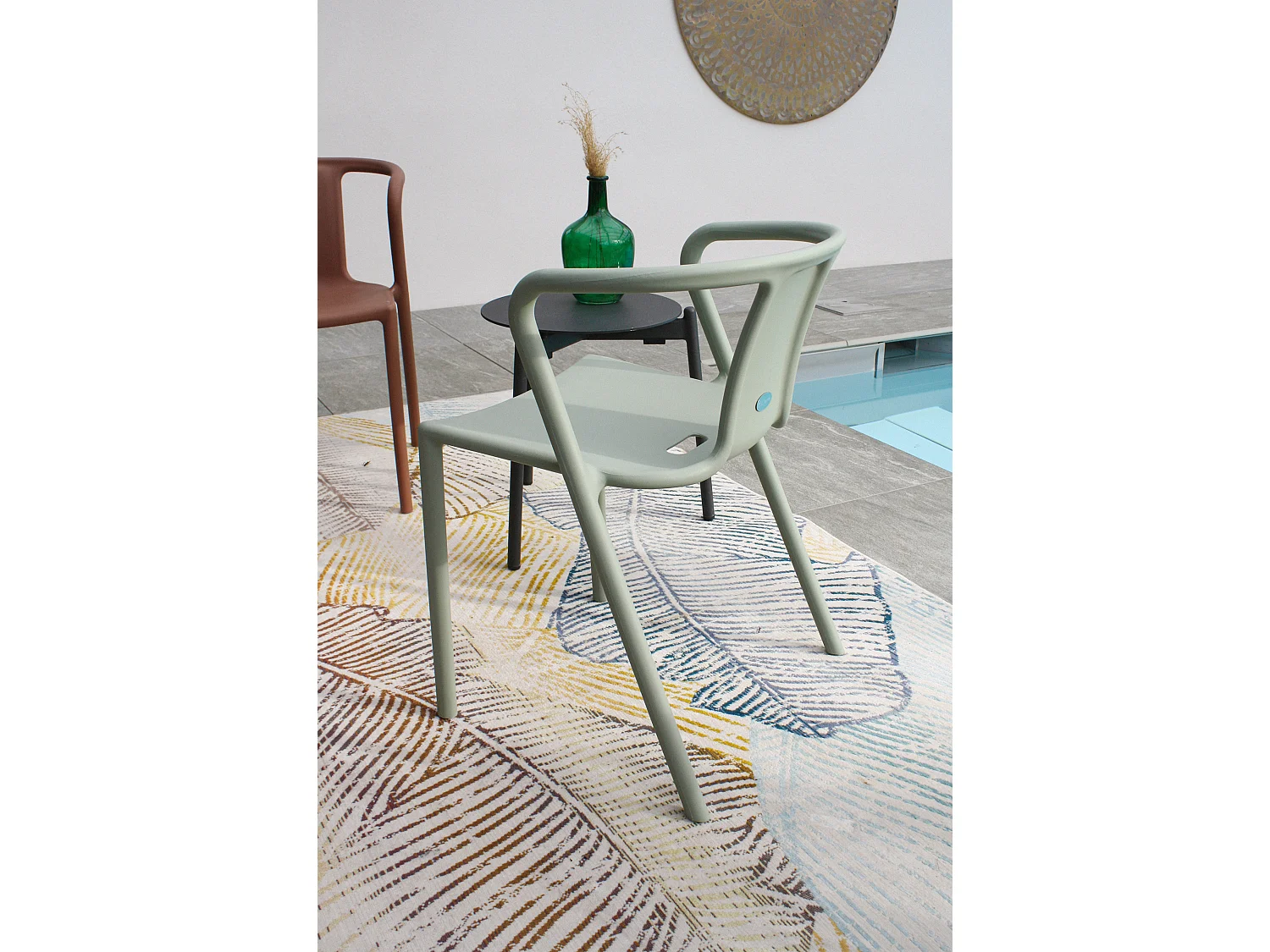 Fauteuil de jardin empilable en Polypropylène - DIEGO