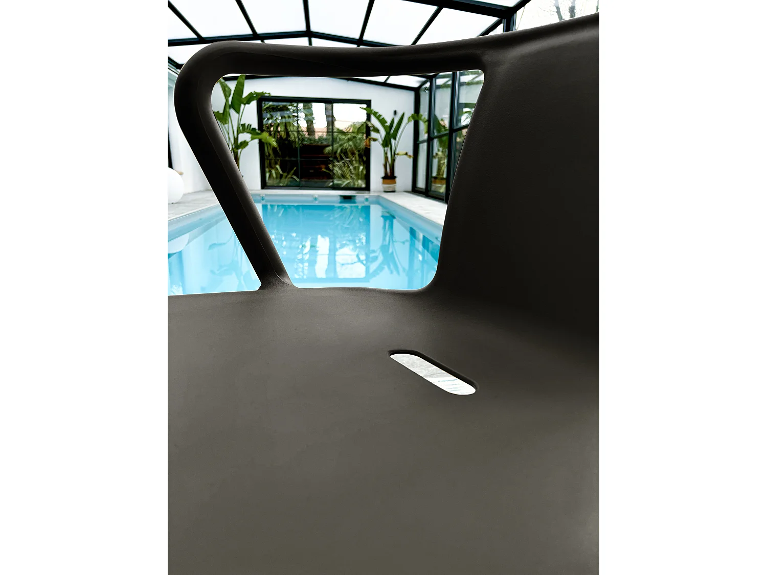 Lot de 2 fauteuils de jardin empilables en Polypropylène - DIEGO