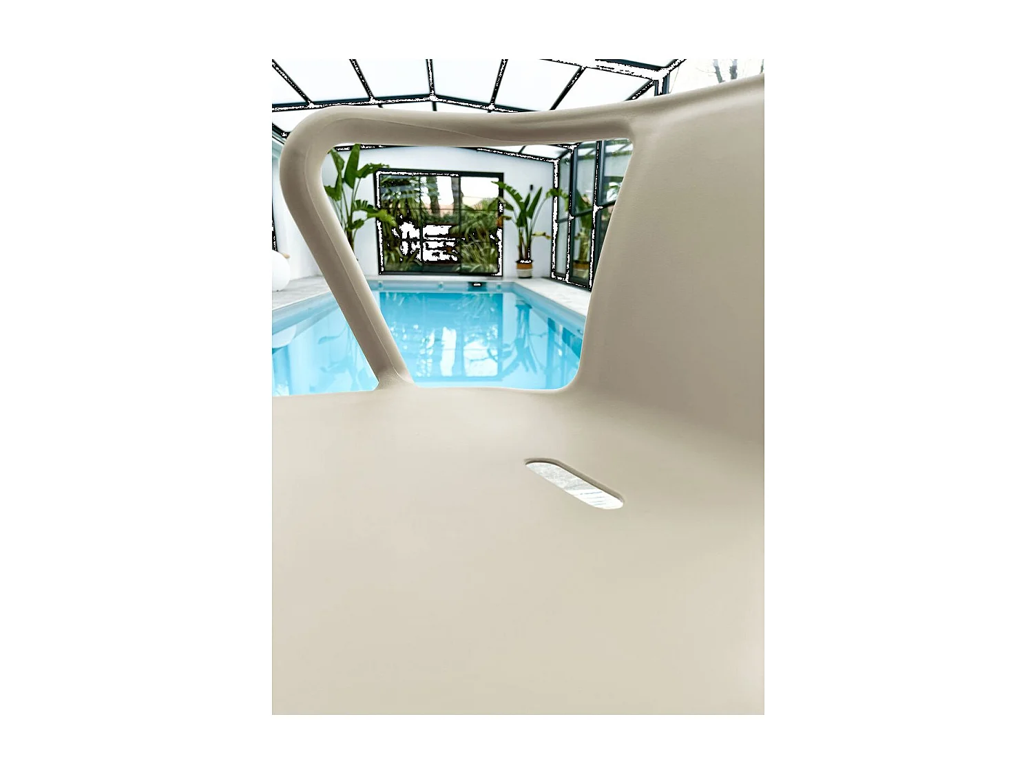 Lot de 2 Fauteuils de Jardin Empilables "Diego" 72cm Sable