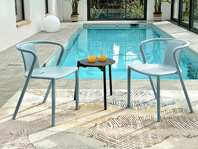 Fauteuil de jardin empilable en Polypropylène