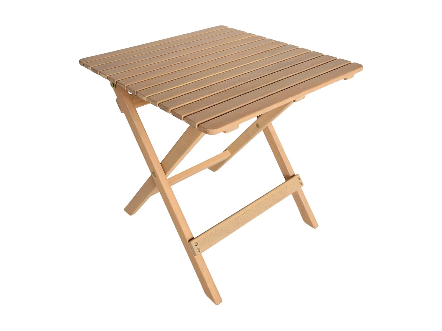 Table de jardin bistrot enfant bois d'acacia + 2 assises vert de gris - Elise