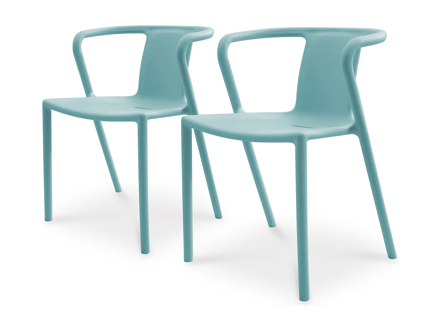 Lote de 2 sillones de jardín de polipropileno