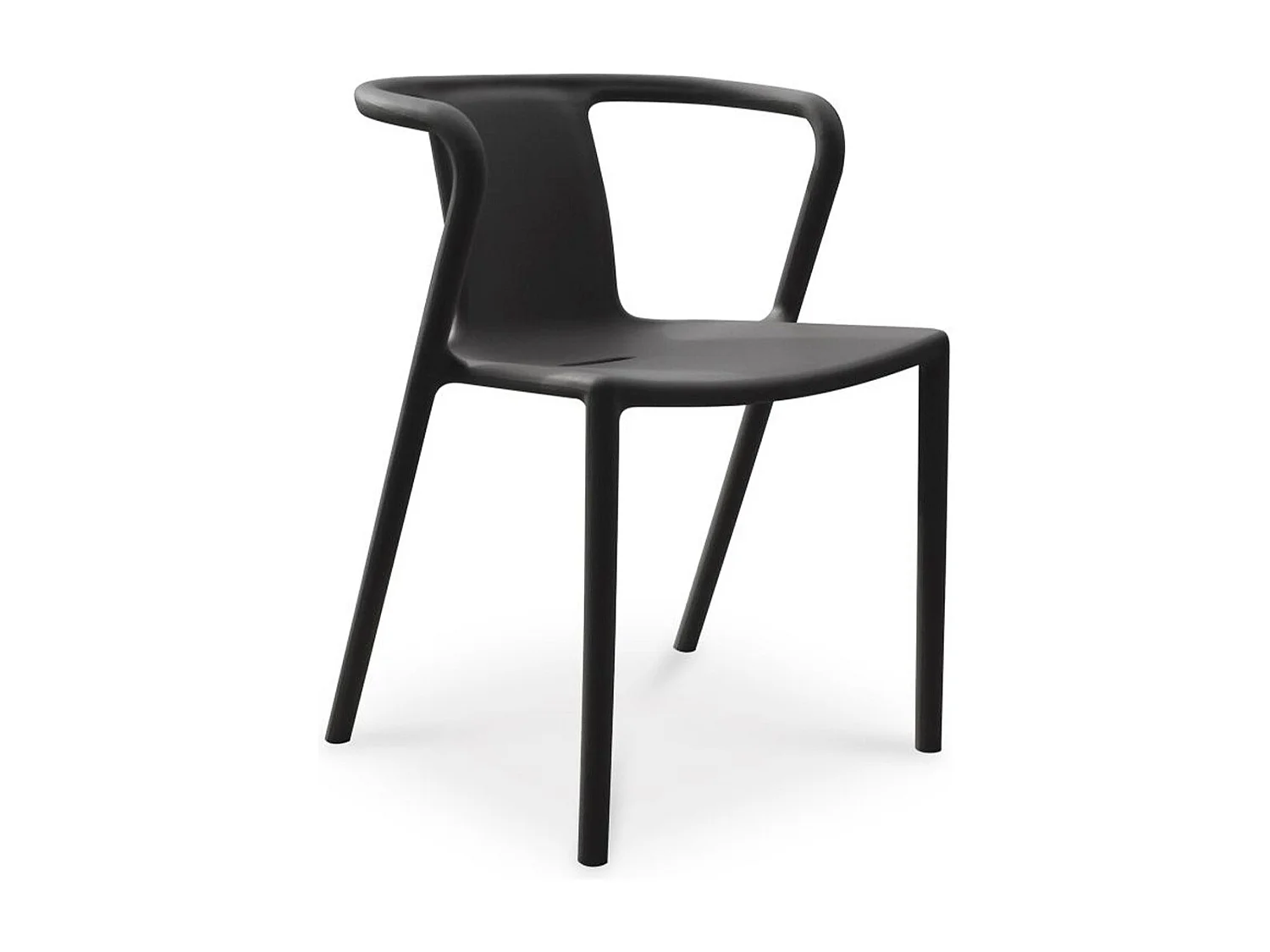 Fauteuil de Jardin Empilable "Diego" 72cm Noir