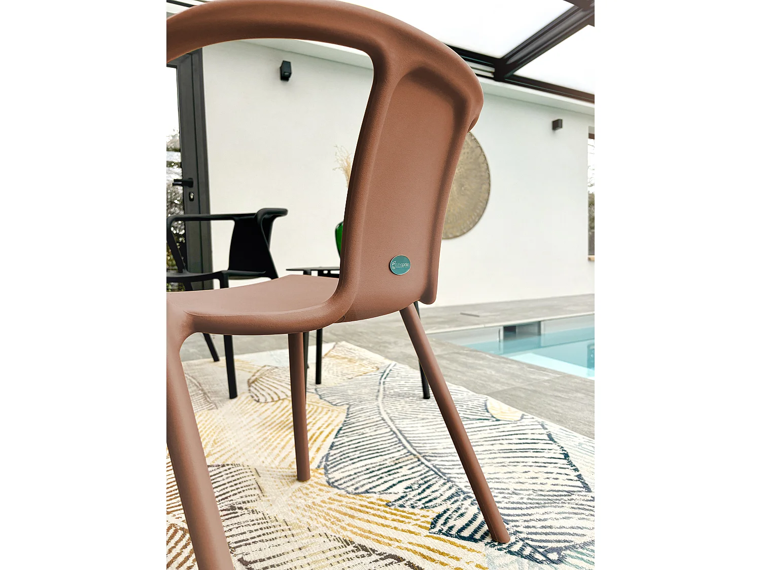 Fauteuil de jardin empilable en Polypropylène - DIEGO