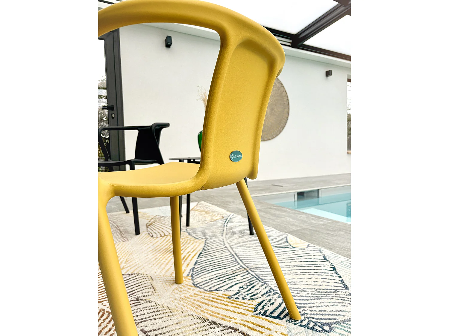 Lote 2 sillones de jardín apilables de polipropileno