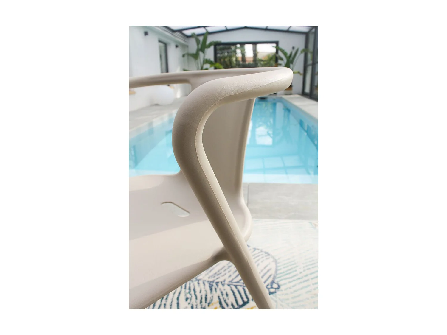 Fauteuil de Jardin Empilable "Diego" 72cm Sable