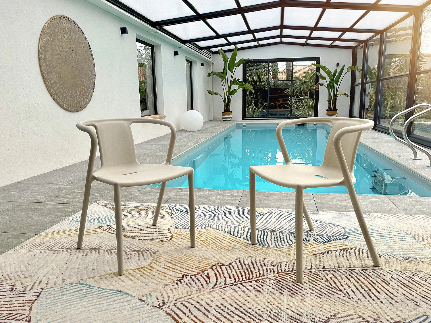 Fauteuil de Jardin Empilable "Diego" 72cm Sable