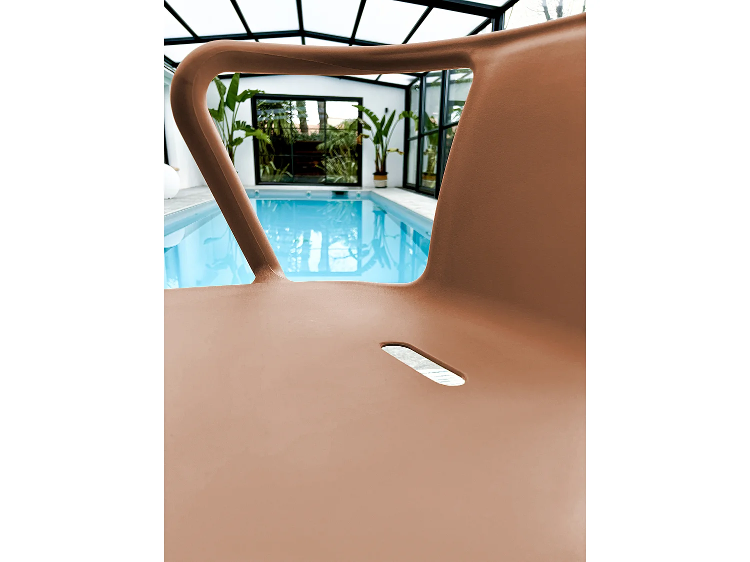 Lot de 2 fauteuils de jardin empilables en Polypropylène - DIEGO