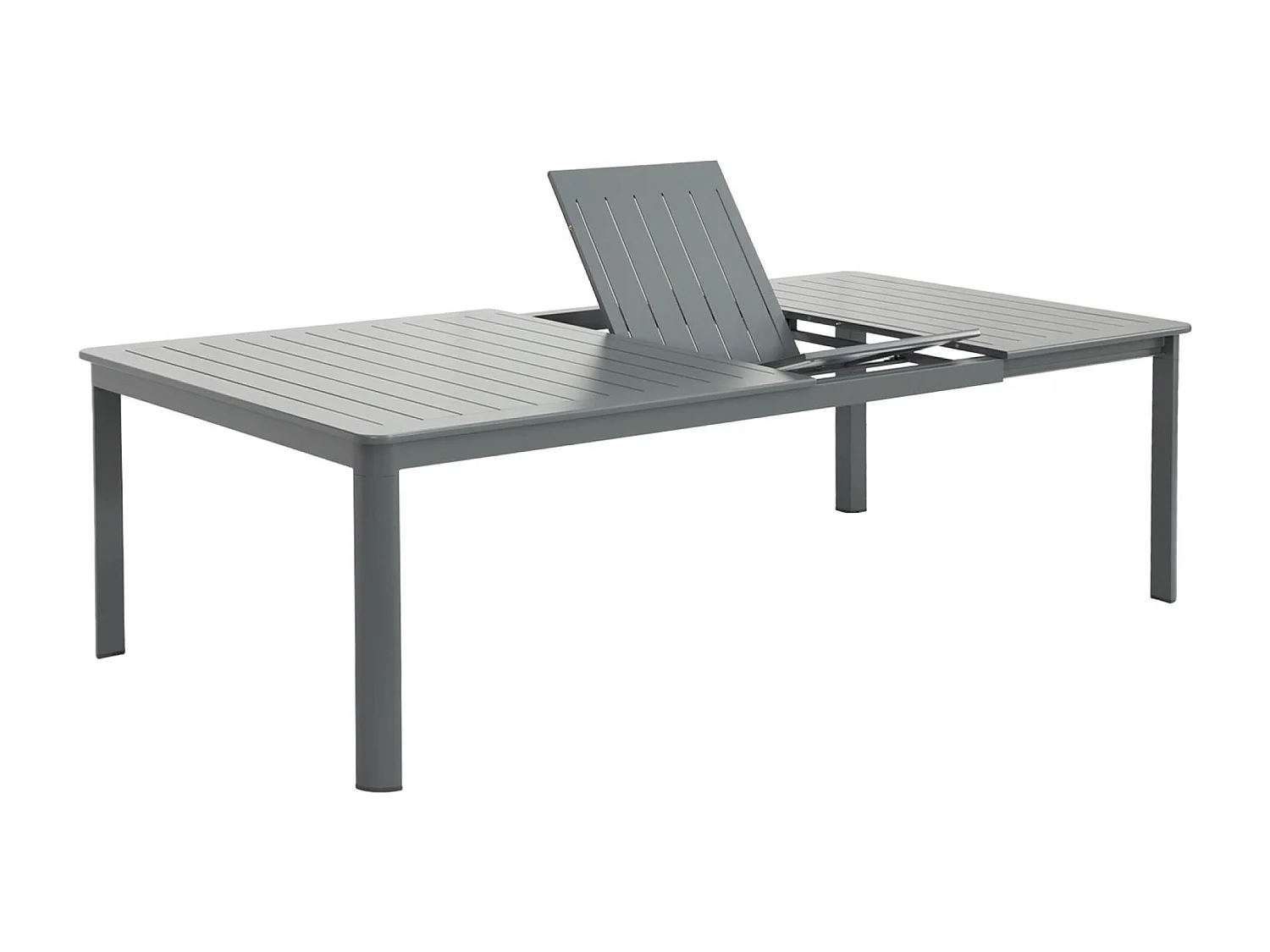 Table de jardin extensible aluminium 12 places anthracite - Karo