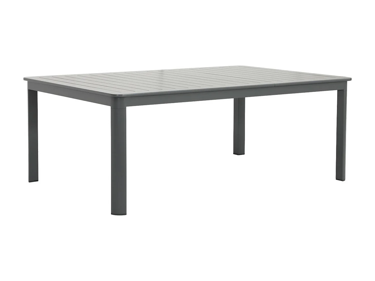 Table de jardin extensible aluminium 12 places anthracite - Karo