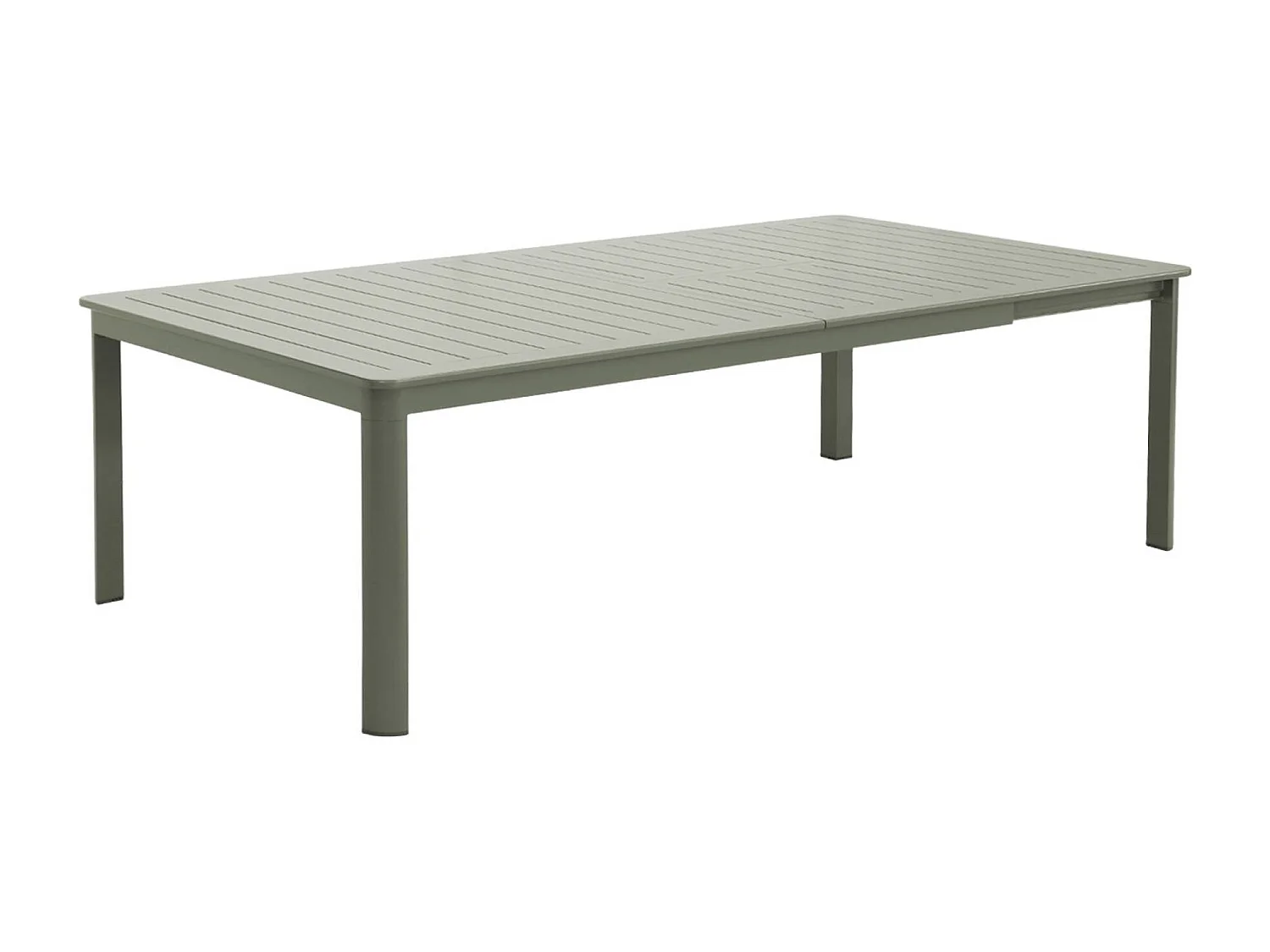 Table de jardin extensible aluminium 12 places kaki - Karo