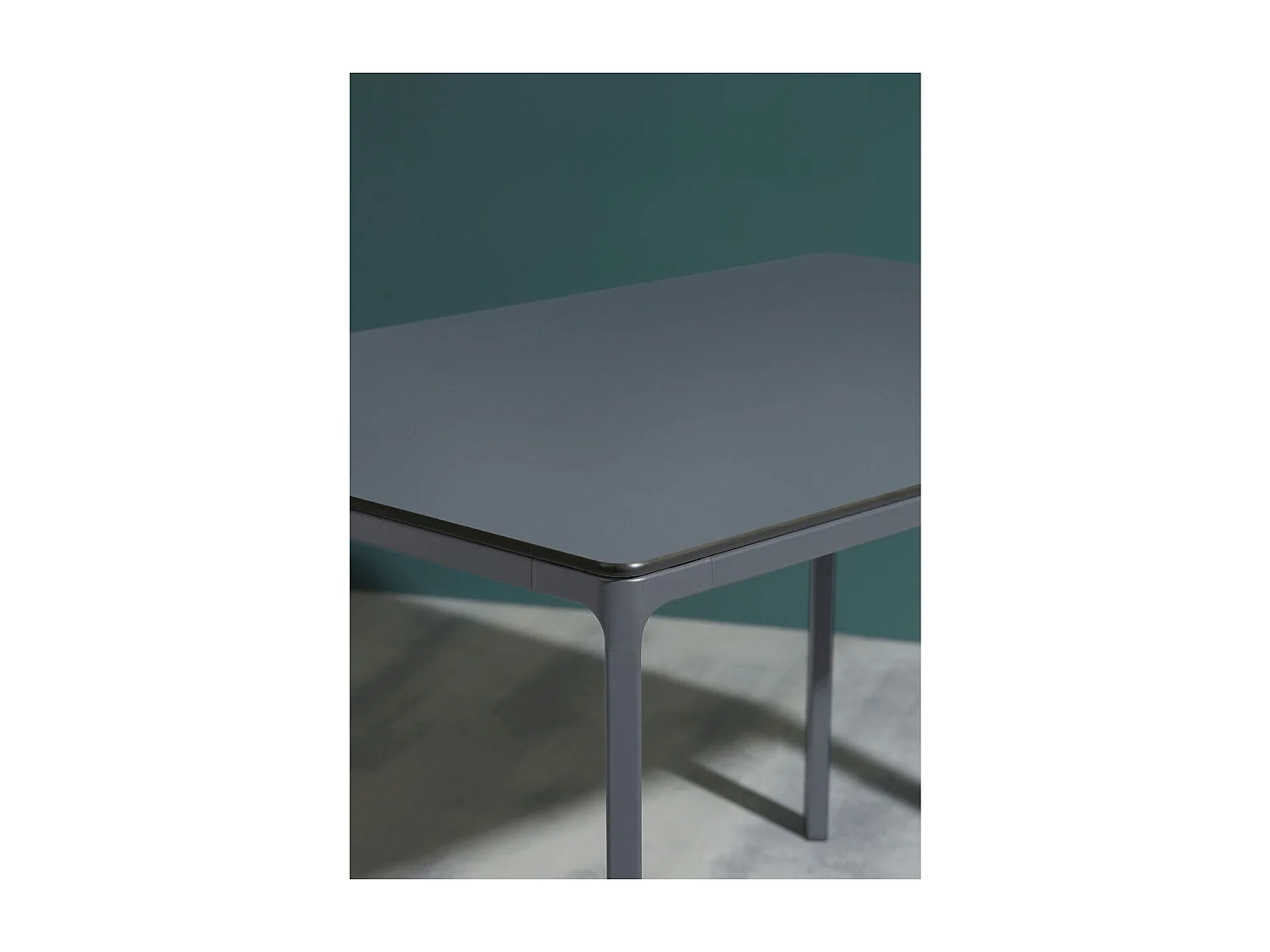 Table de jardin 6 pl en aluminium laqué et peinture Epoxy