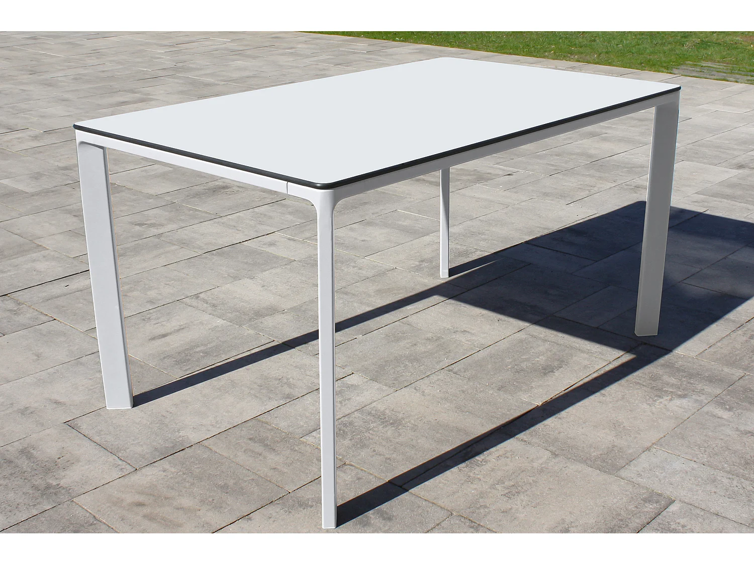 Table de Jardin 6 Places "Meet" 160cm Blanc