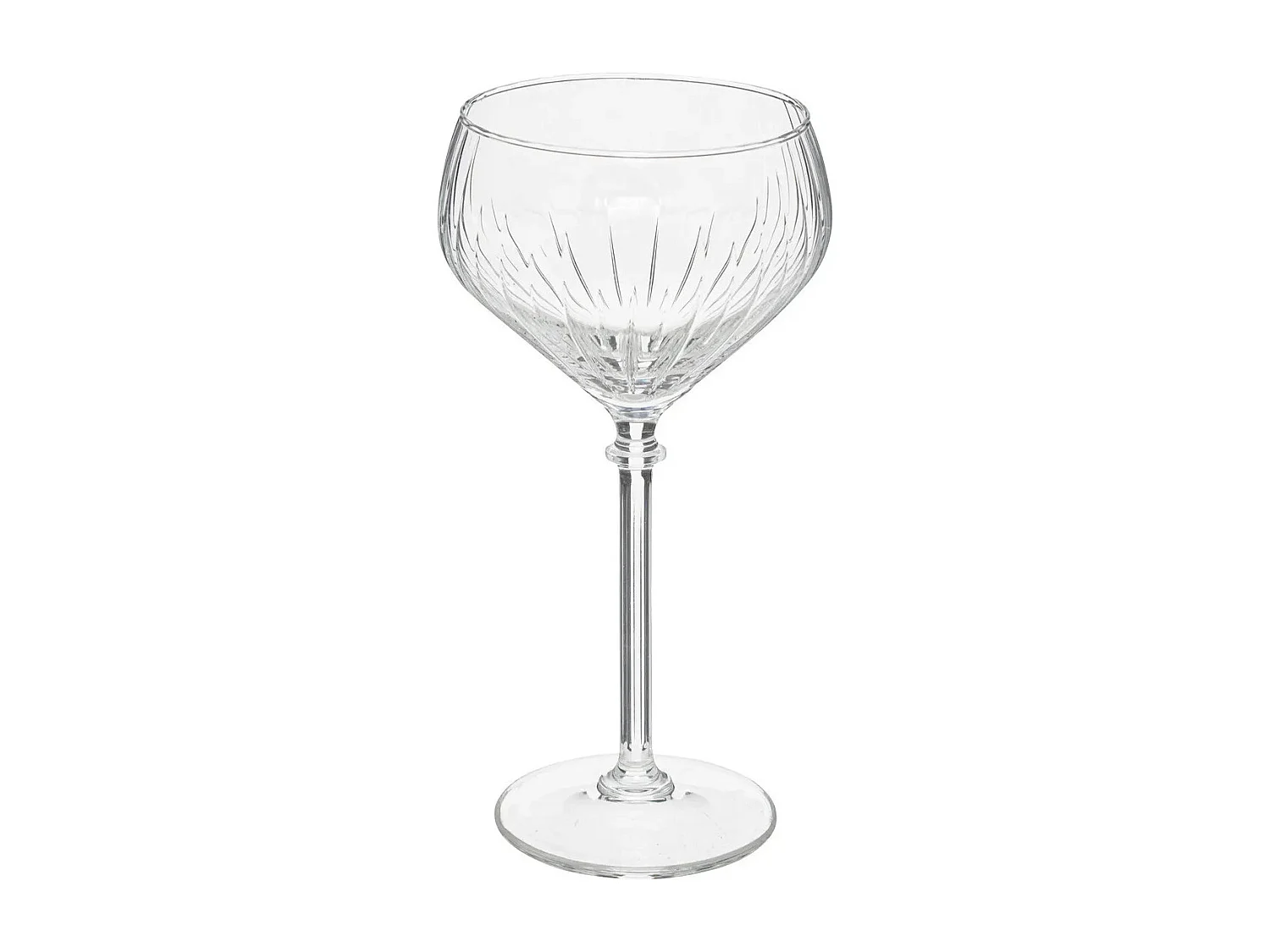 Lot de 4 Coupes à Champagne "Strié" 32cl Transparent