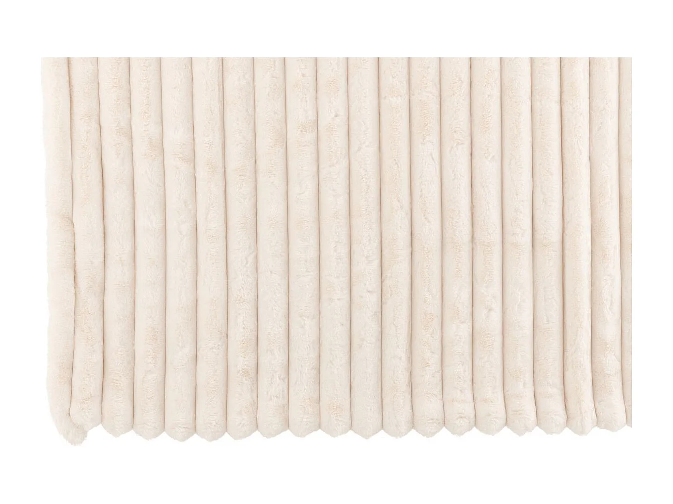 Plaid Design Uni "Corduroy" 130x180cm Blanc