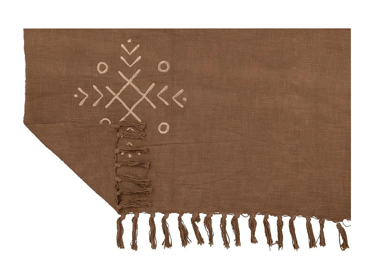 Plaid Design Ethnique "Camel" 130x170cm Marron