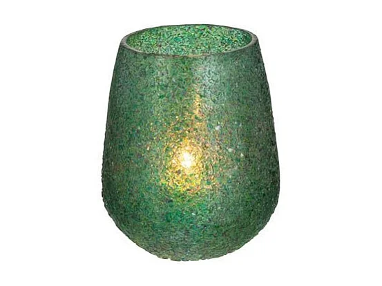 Photophore Éclat de Verre "Tom" 12cm Vert