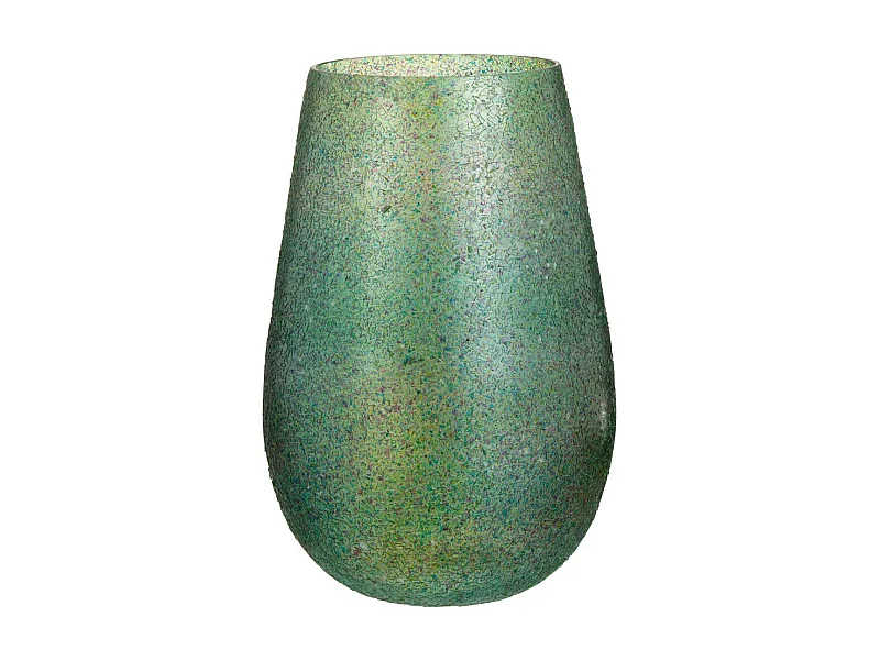 Photophore Éclat de Verre "Tom" 26cm Vert