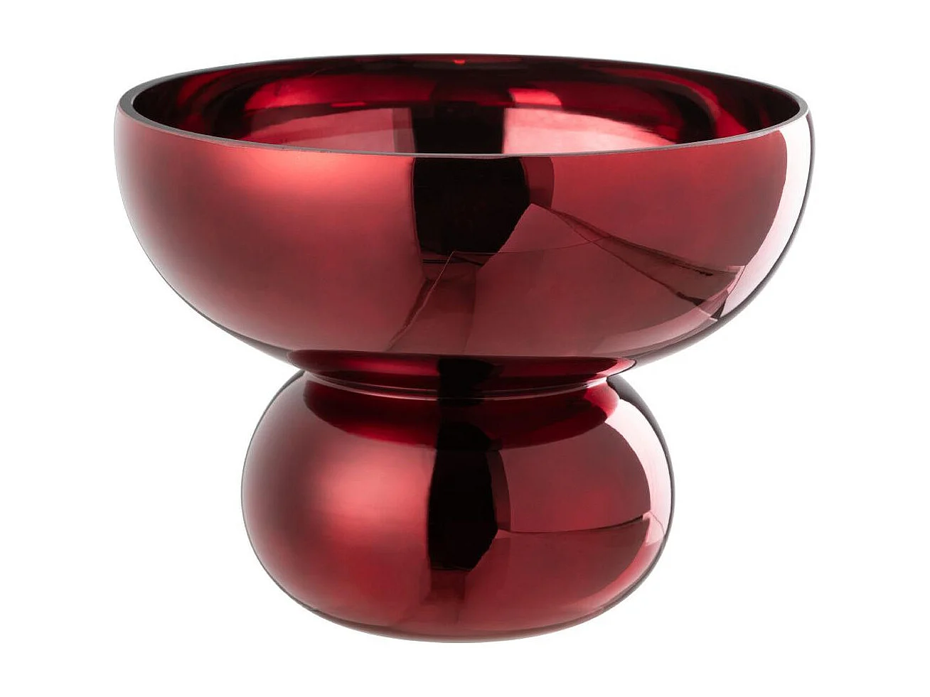 Photophore Design Bol "Cléa" 23cm Rouge Foncé