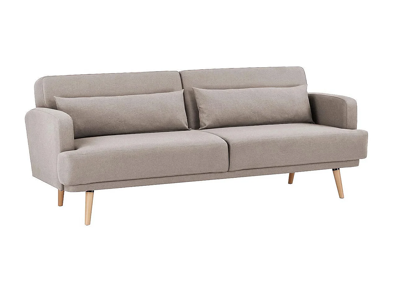 Canapé Convertible 3 Places "Jack" 214cm Beige